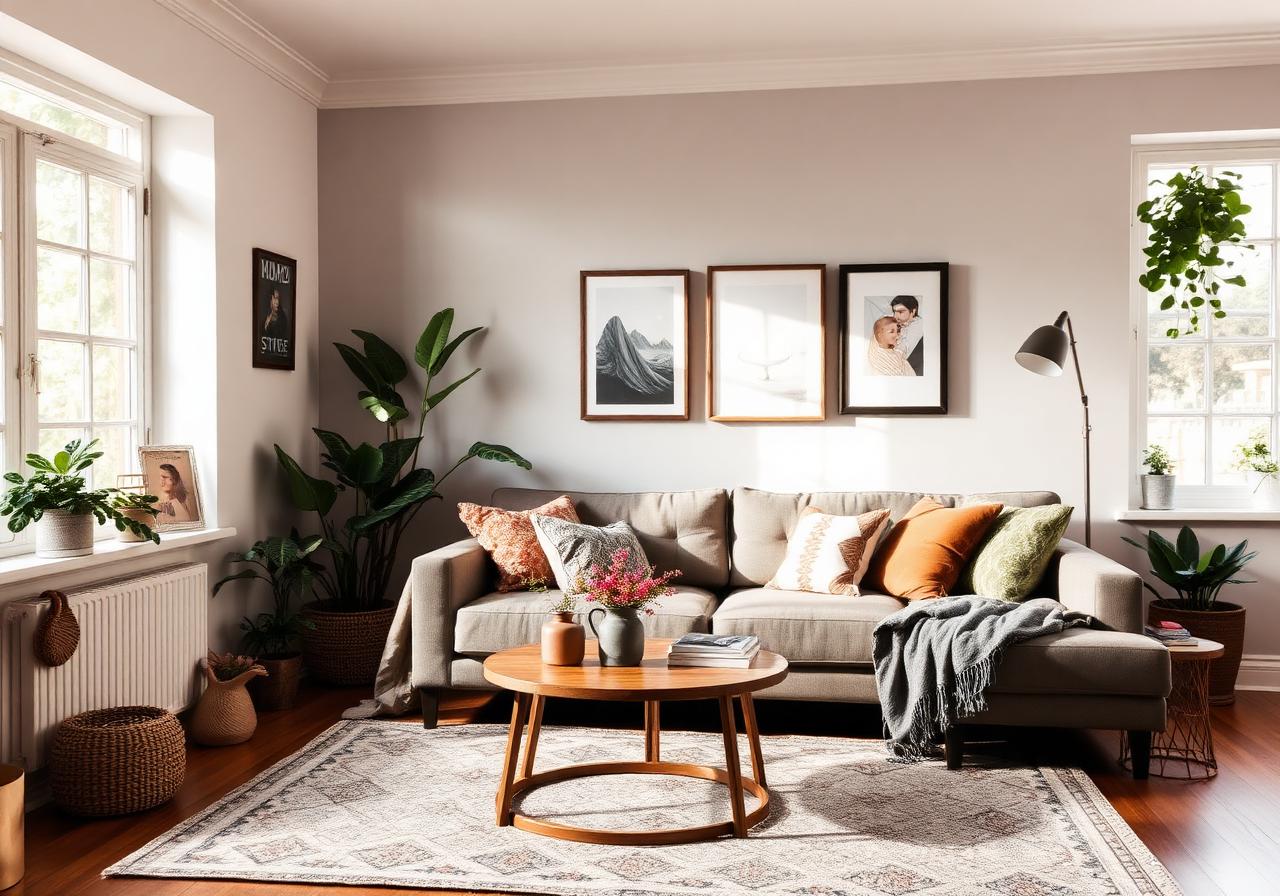 Welcoming Airbnb-ready living room